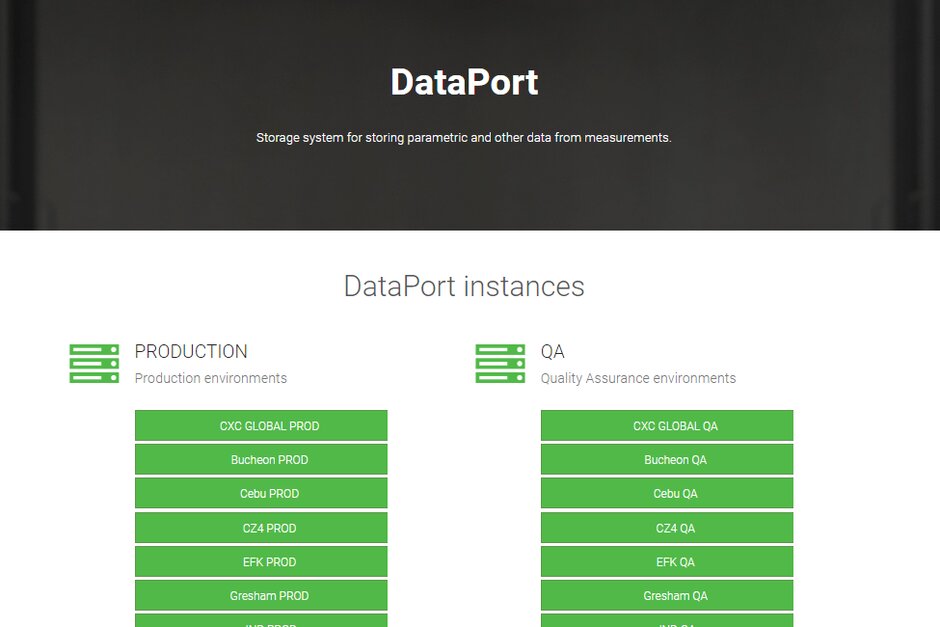 Production Data Management Application